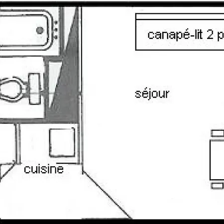 Apartment Le France - 2 Pers - Le France - 204fr -plagne Centre Mae-8904